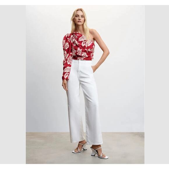 MANGO Floral Print Blouse NWT - Picture 9 of 12